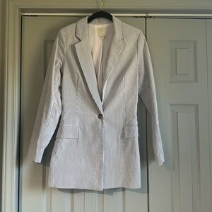 Joie Seersucker Blazer